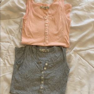 Super soft Henley Tanks